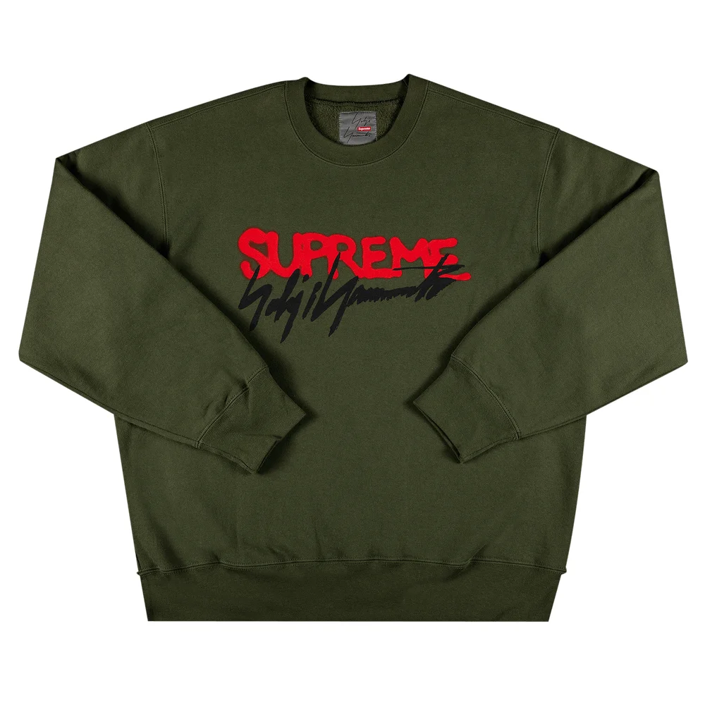 Supreme x Yohji Yamamoto Crewneck 'Olive'