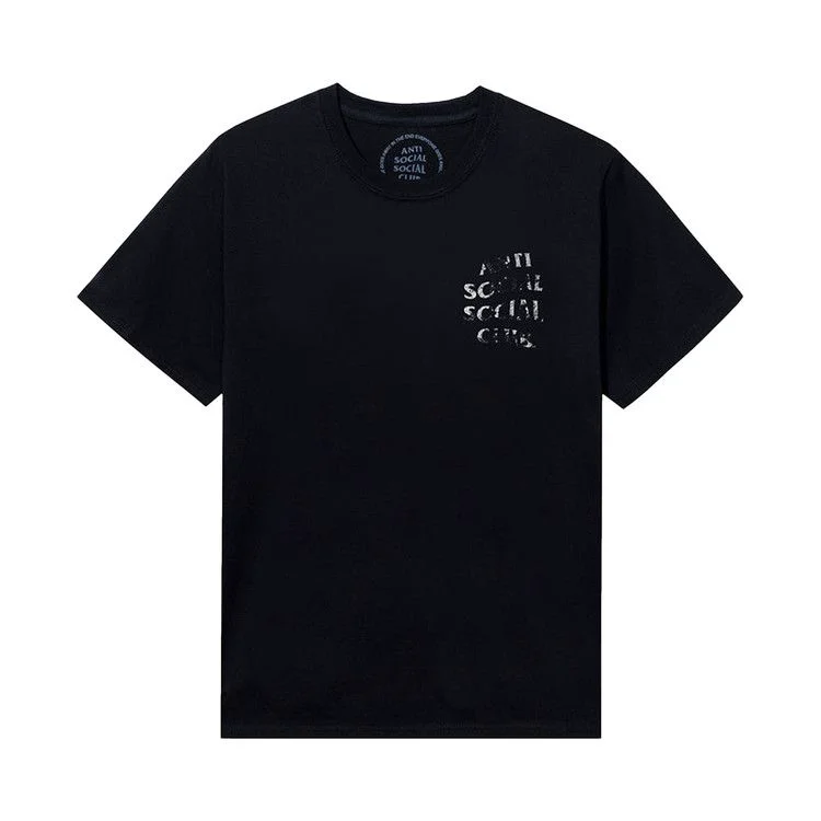 Anti Social Social Club Thrashed Logo Flip Tee 'Black'