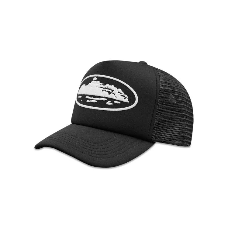 Corteiz Island Puff Print Trucker Hat 'Black'