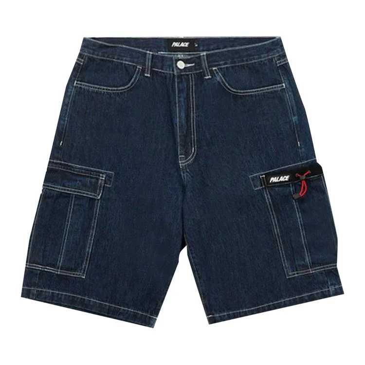 Palace Drawcord Pocket Denim Shorts 'Indigo'