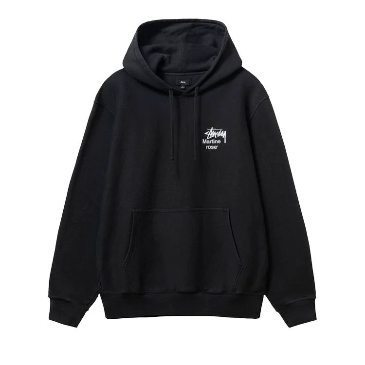 Stussy x Martine Rose Collage Pigment Dyed Hoodie 'Black'