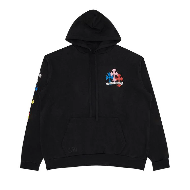 Chrome Hearts Cross Hoodie 'Black/Multicolor'