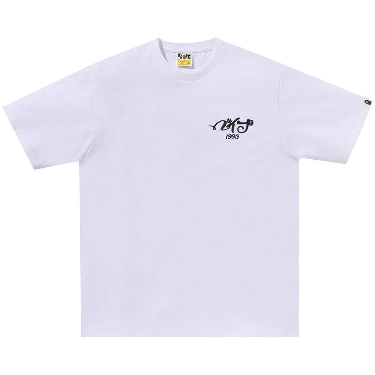 BAPE Embroidery Style Souvenir Logo Tee 'White'