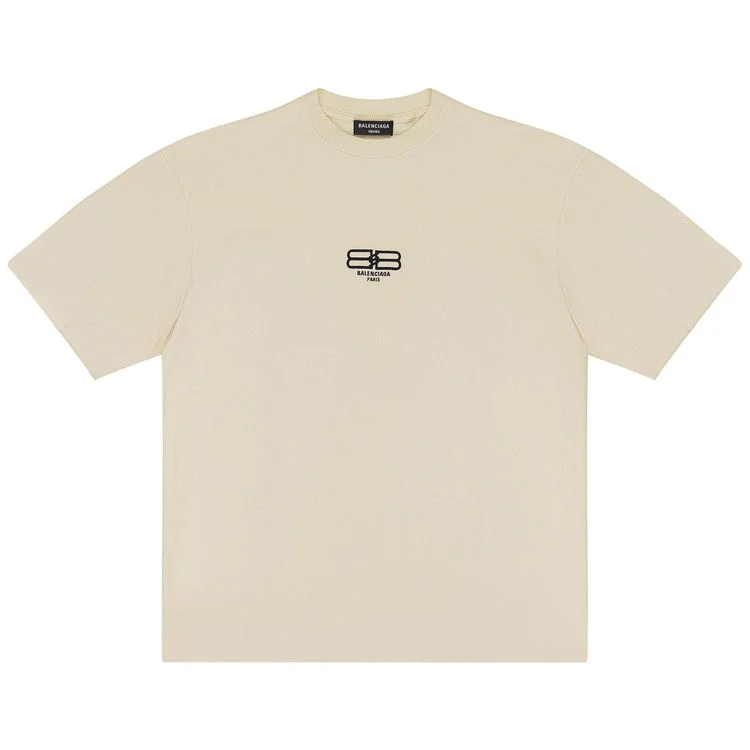 Balenciaga Logo T-Shirt 'Cream'