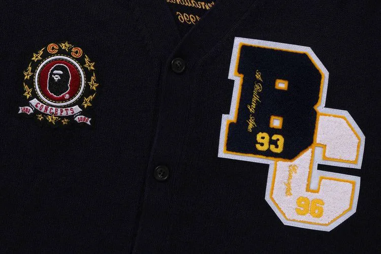 BAPE x Concepts Cardigan 'Navy' - 3
