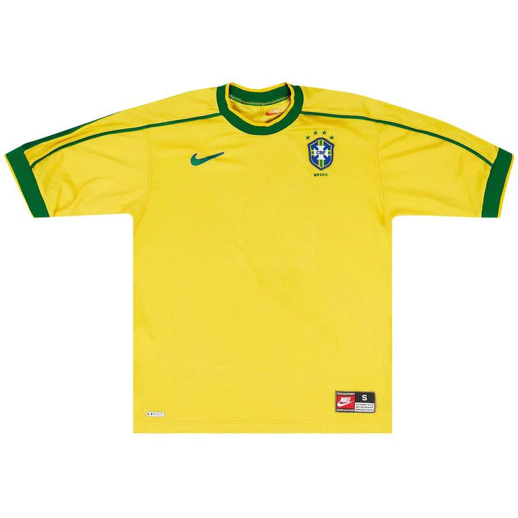Nike Brazil 1998 Reissue Jersey 'Varsity Maize/Pine Green/Lucky Green'