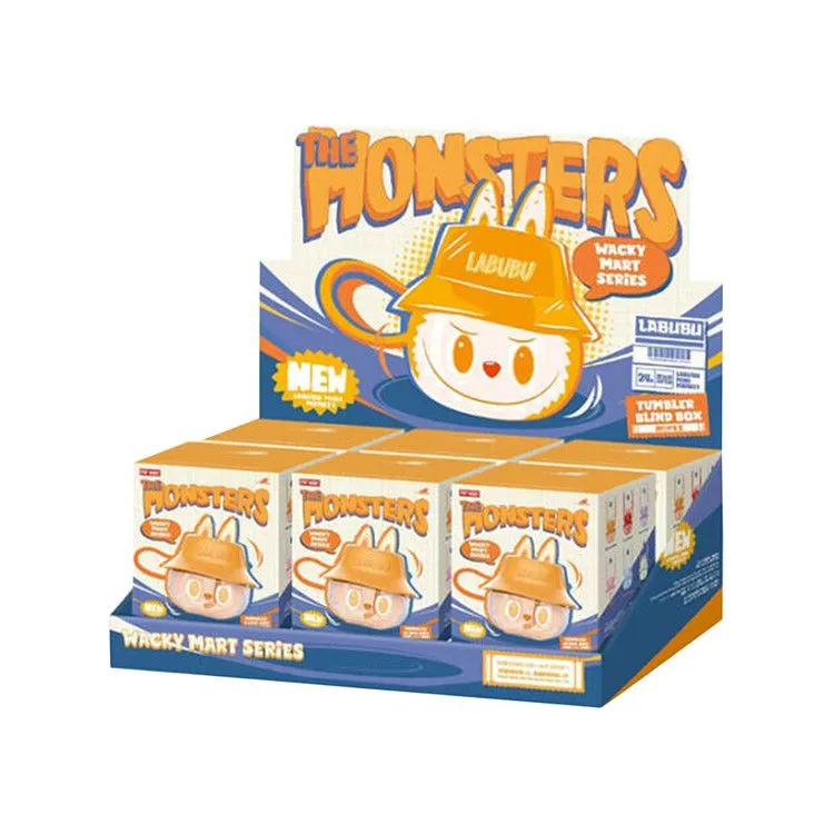 Pop Mart Labubu THE MONSTERS Wacky Mart Series Tumbler Blind Box Sealed Case 'Mystery' (6 Blind Boxes)