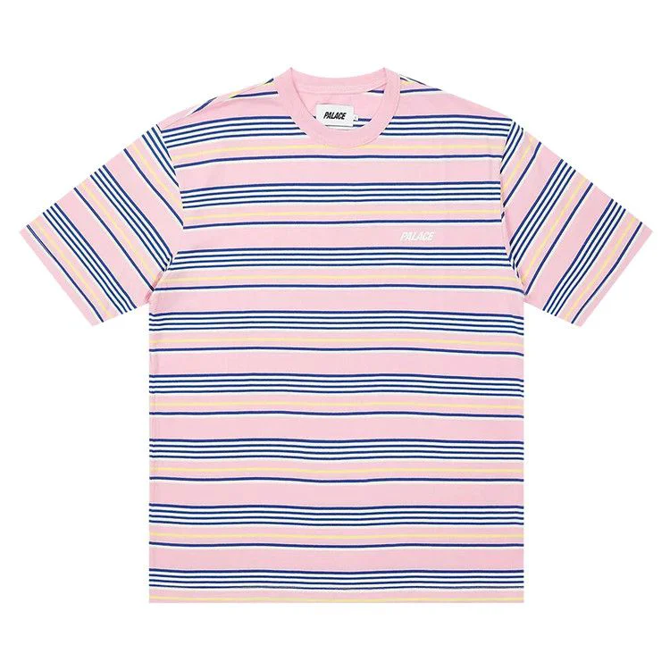 Palace Stripe T-Shirt 'Pink'
