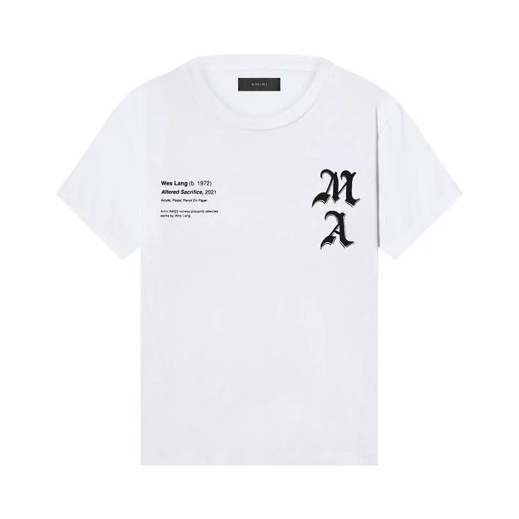 Amiri x Wes Lang Checker Skull Tee 'White'