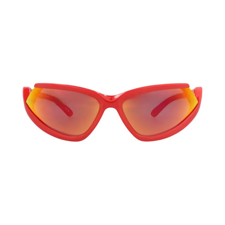 Balenciaga Shield-Frame Bio Injection Sunglasses 'Red'