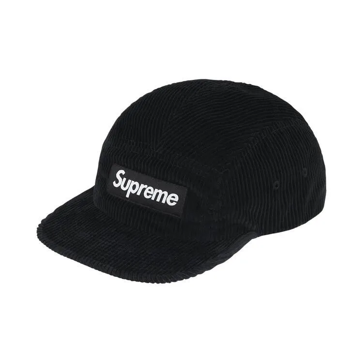 Supreme Corduroy Camp Cap 'Black'