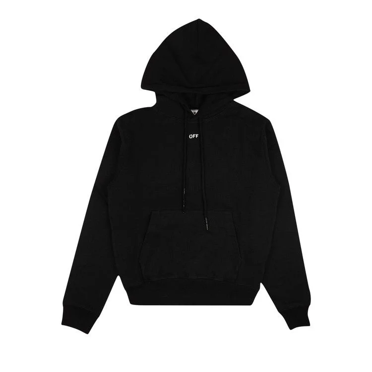 Off-White Stencil Slim Hoodie 'Black'