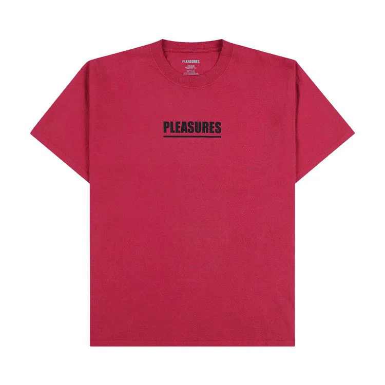 Pleasures Scripture T-Shirt 'Ruby'