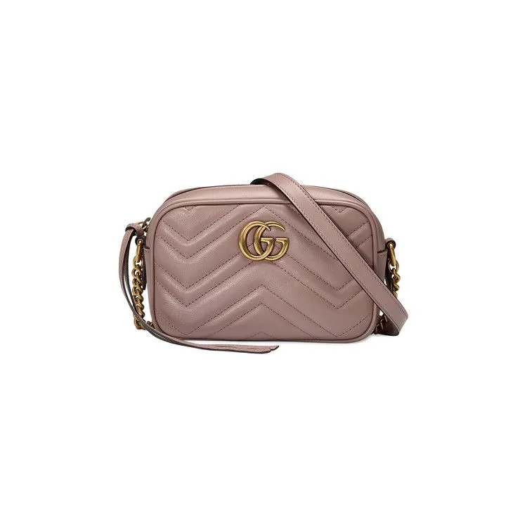 Gucci GG Marmont Matelassé Mini Bag 'Rose Antic'