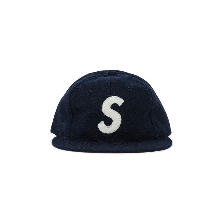 Supreme x Ebbets S Logo Fitted 6-Panel 'Navy'
