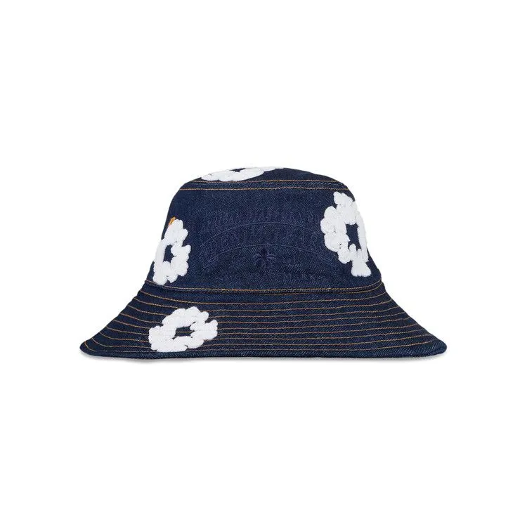 Denim Tears Denim Cotton Wreath Bucket Hat 'Washed Indigo'