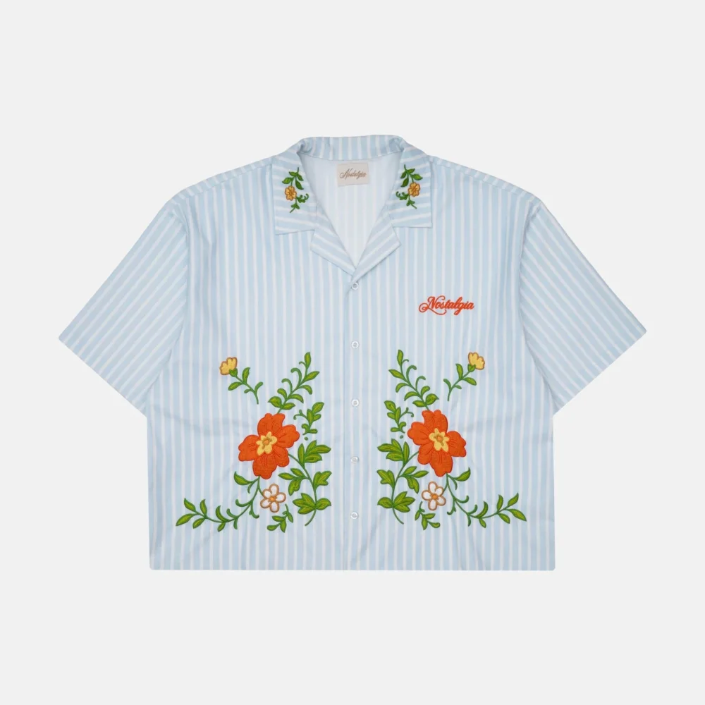 STRIPED CHAMBRAY SHIRT