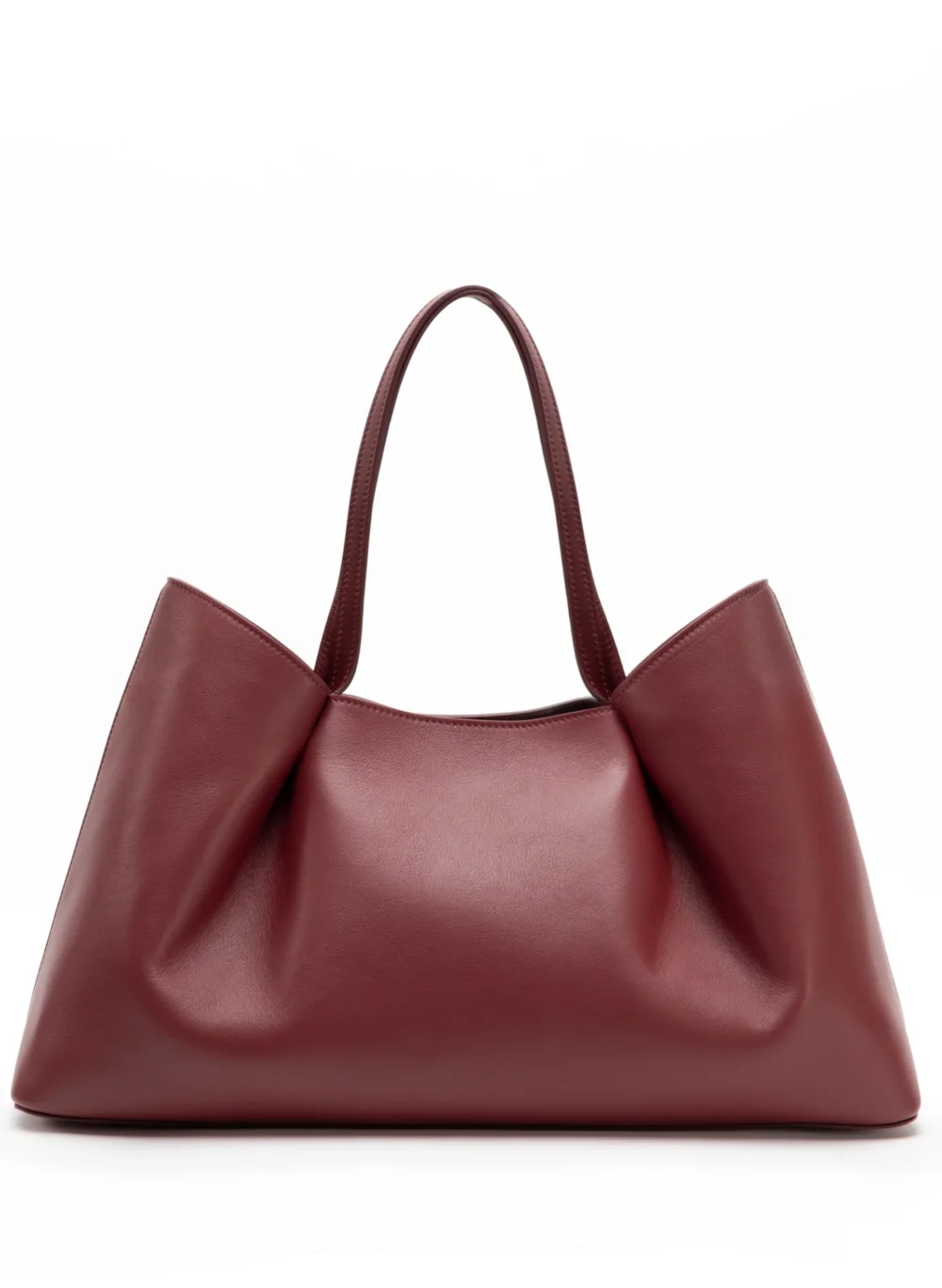 Dimple Tote Leather Burgundy