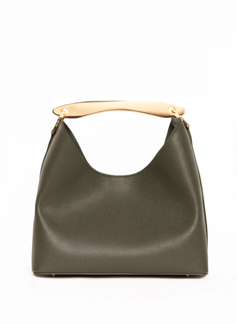 Boomerang Caviar Leather Khaki Green