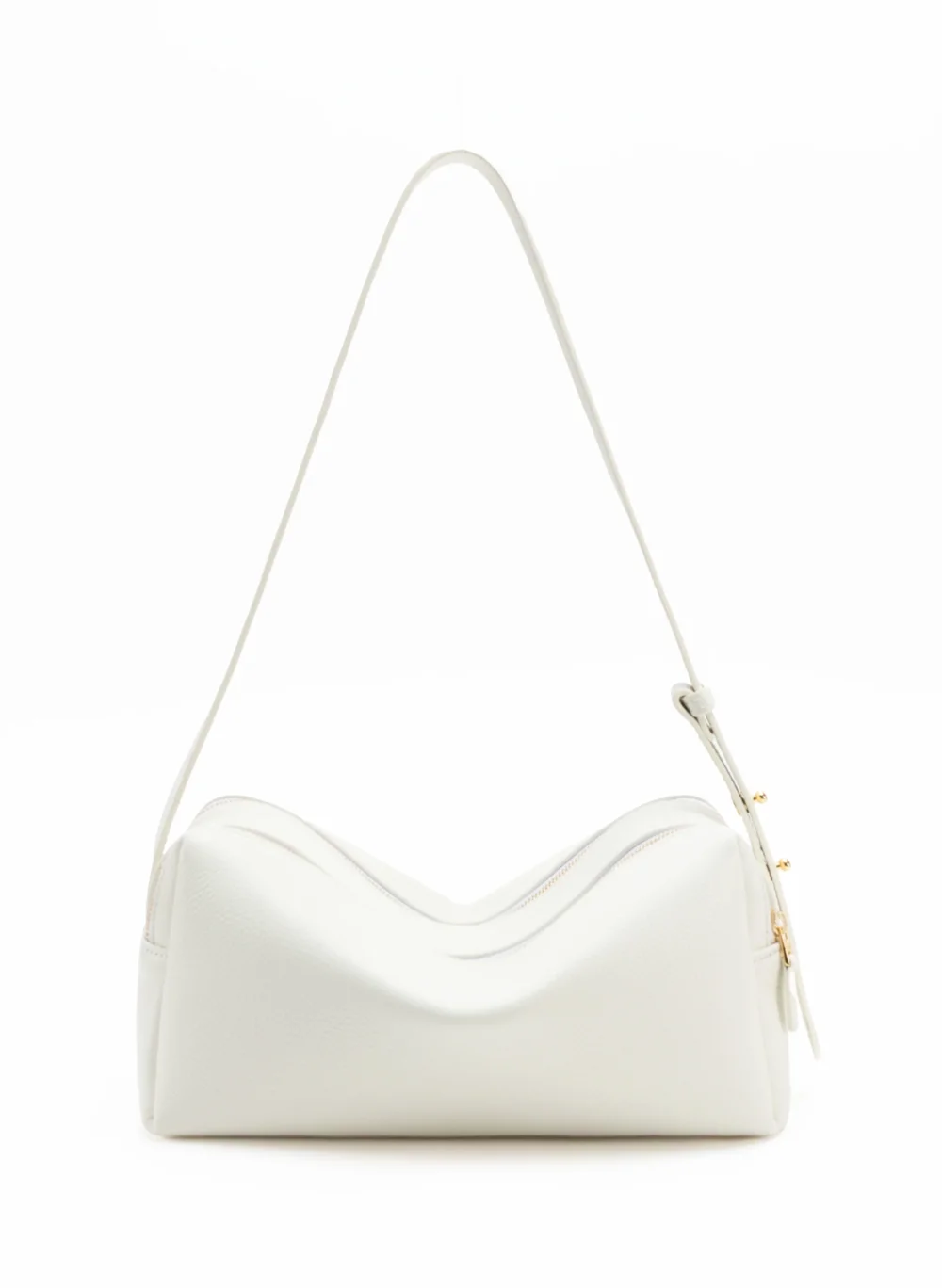 Trousse Pebbled Leather White