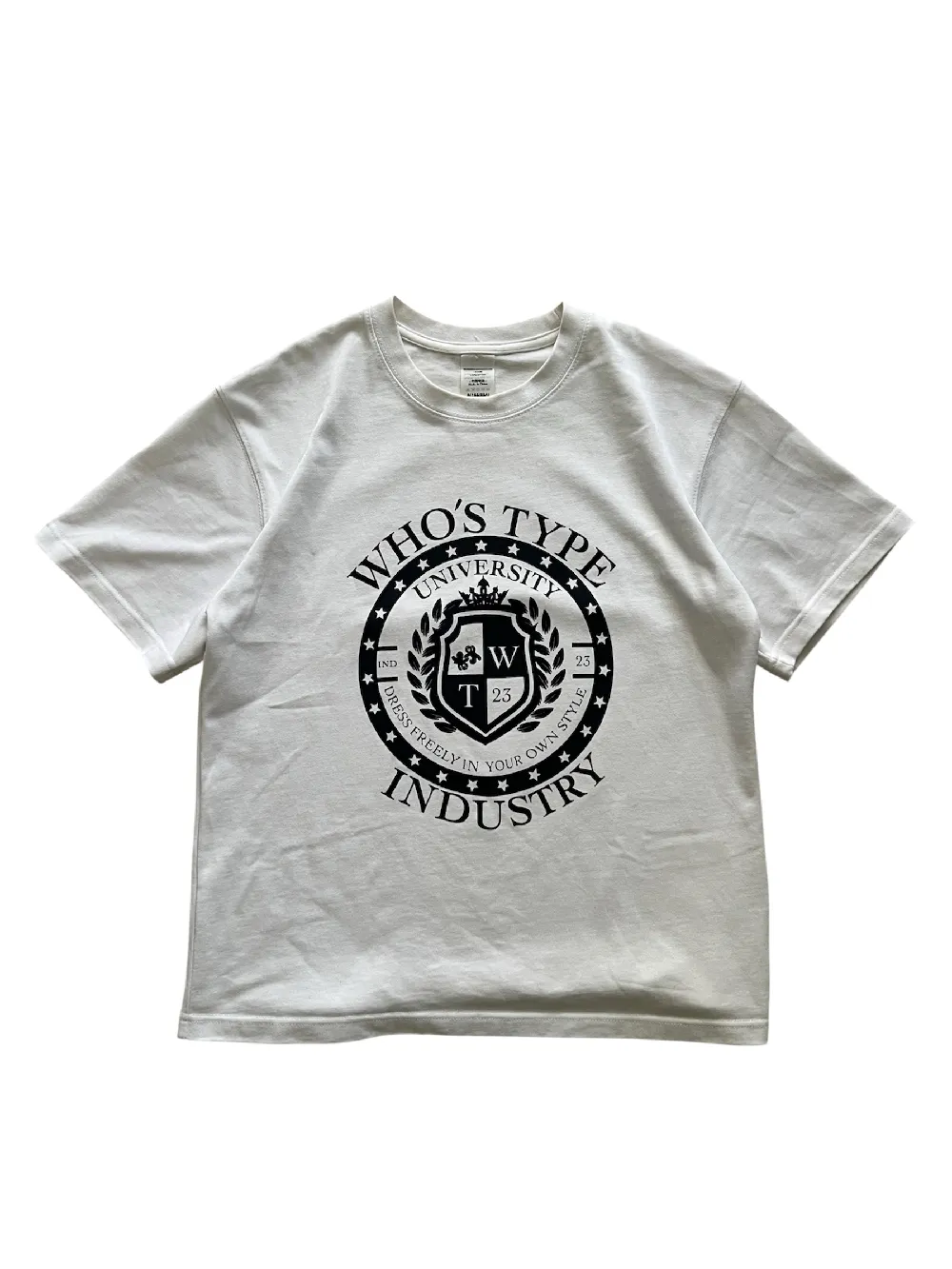 T-SHIRT UNIVERSITAIRE BLANC