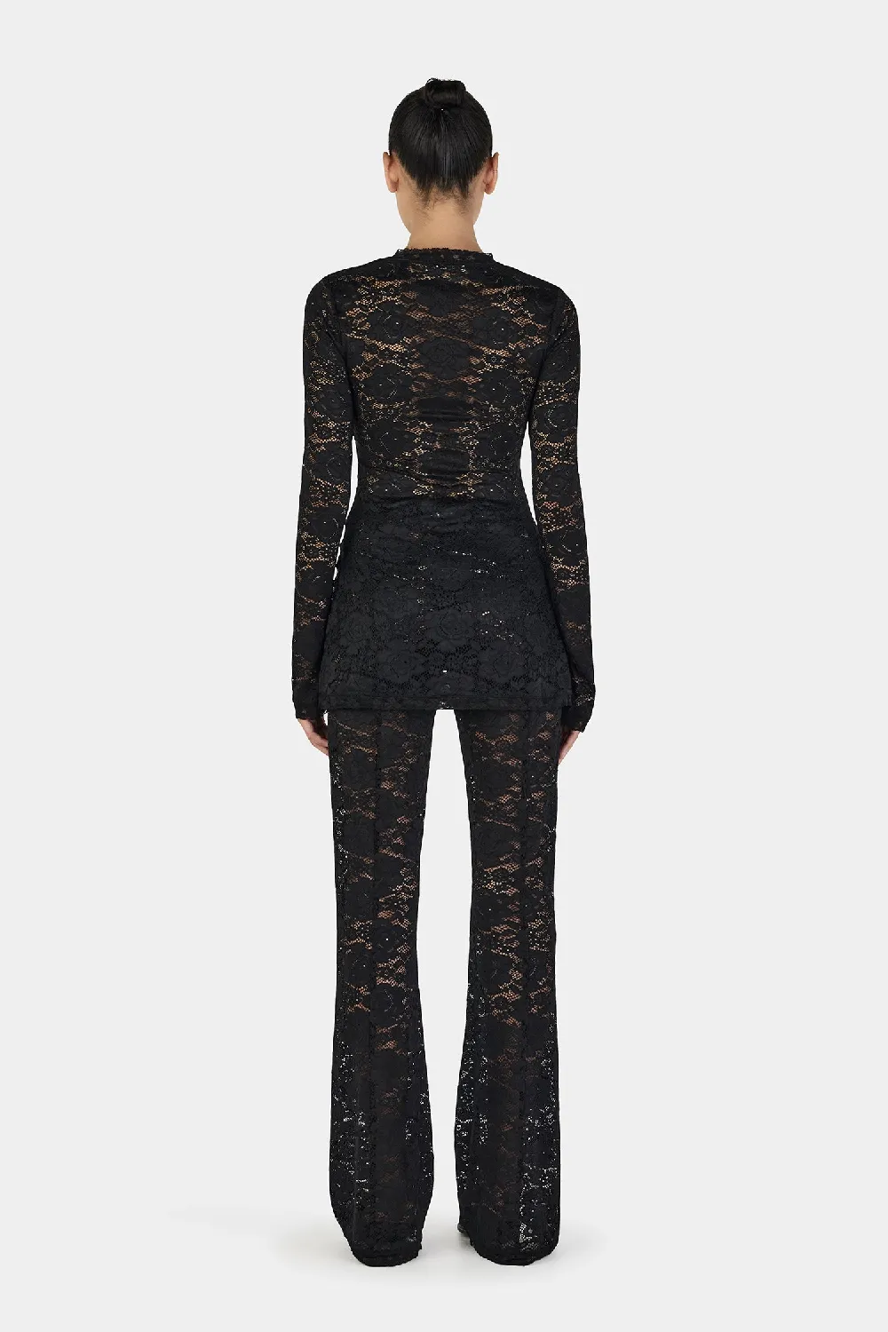 Misha Long Sleeve Top Black - 2