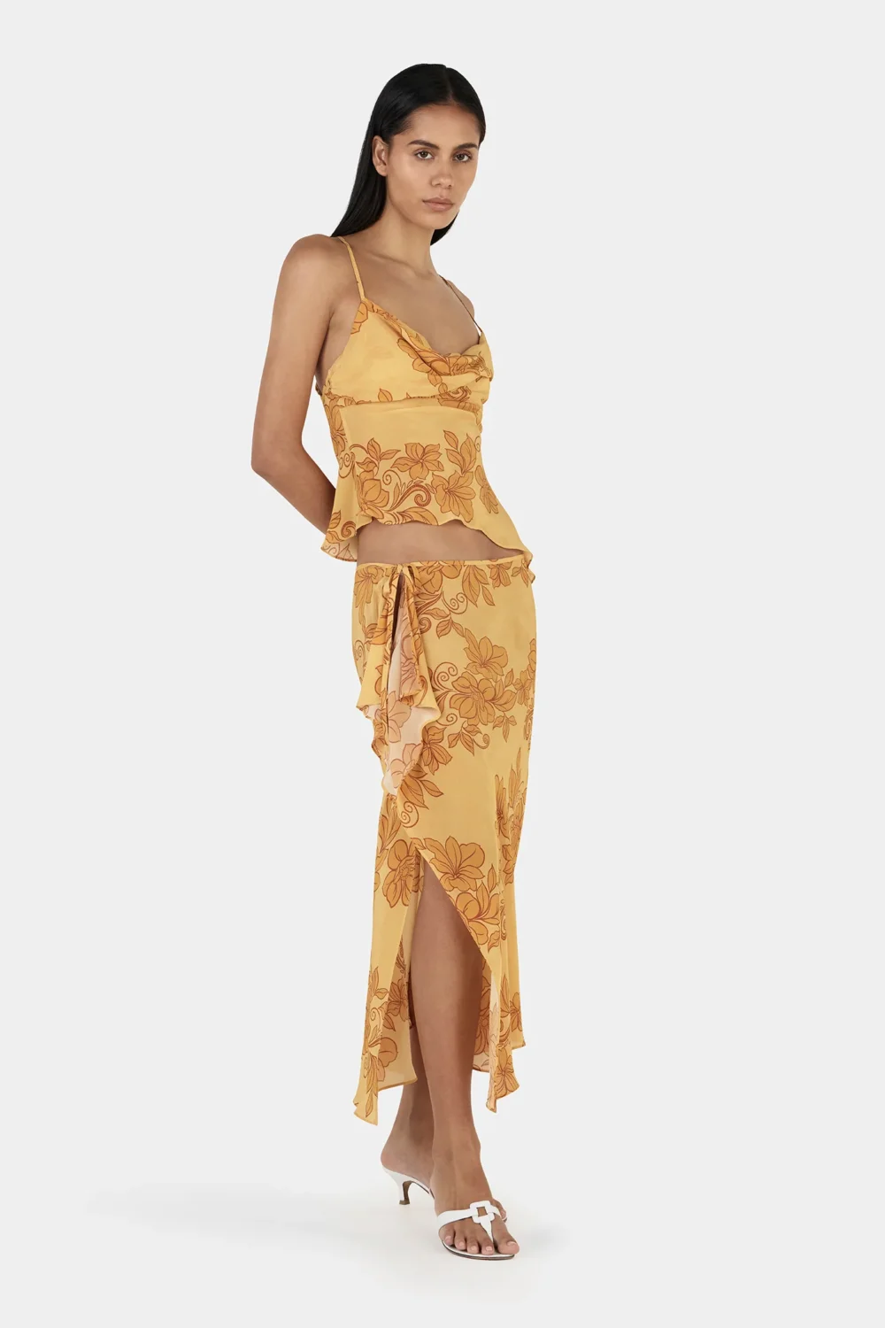 Jayden Skirt Rolling Waves Mango - 3
