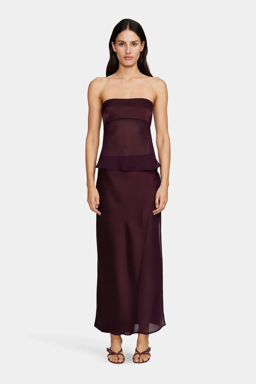 Ricky Midi Skirt Plum
