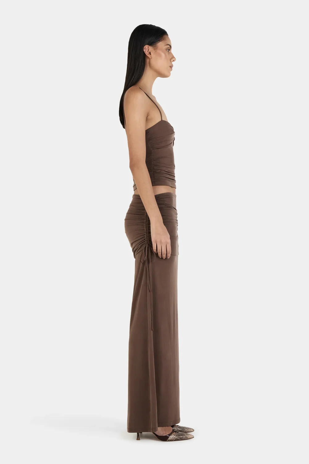 Heather Maxi Skirt Chocolate - 5