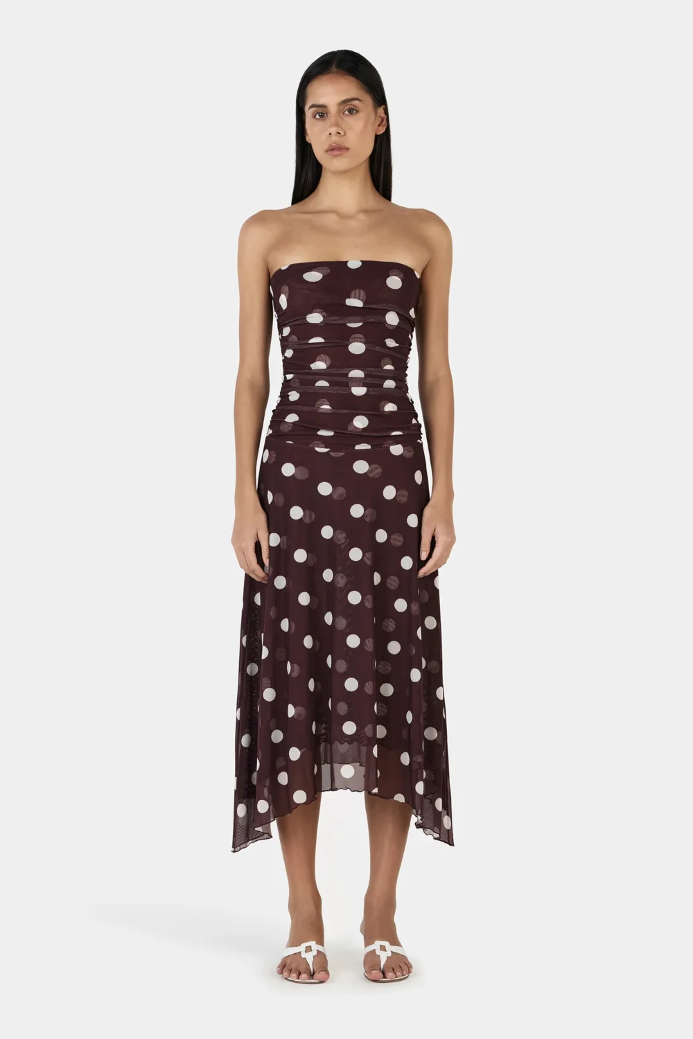 Tilly Jersey Dress Pinot Polka