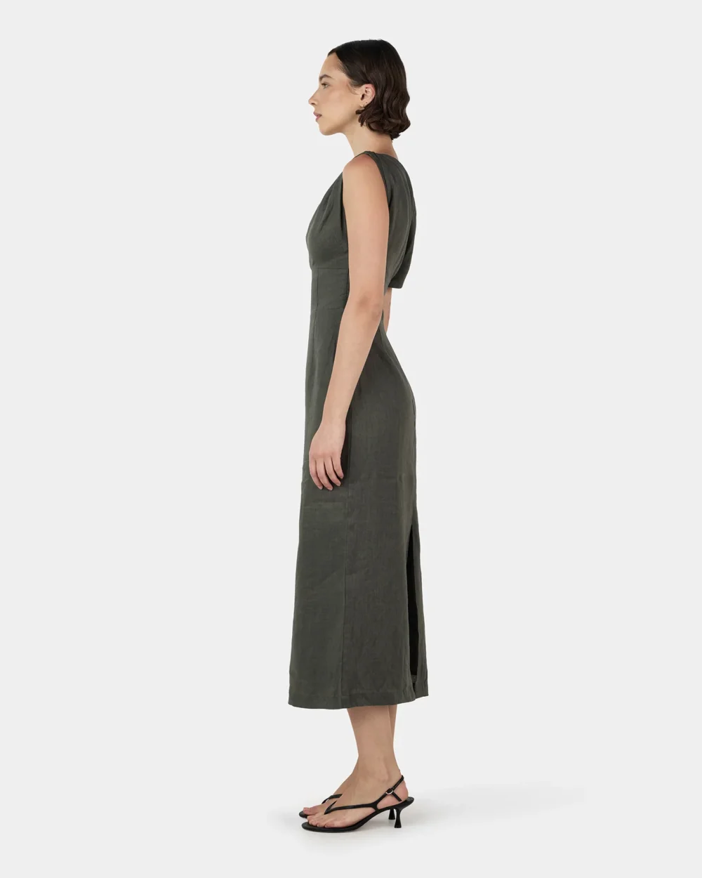 Morgan Midi Dress Moss - 5