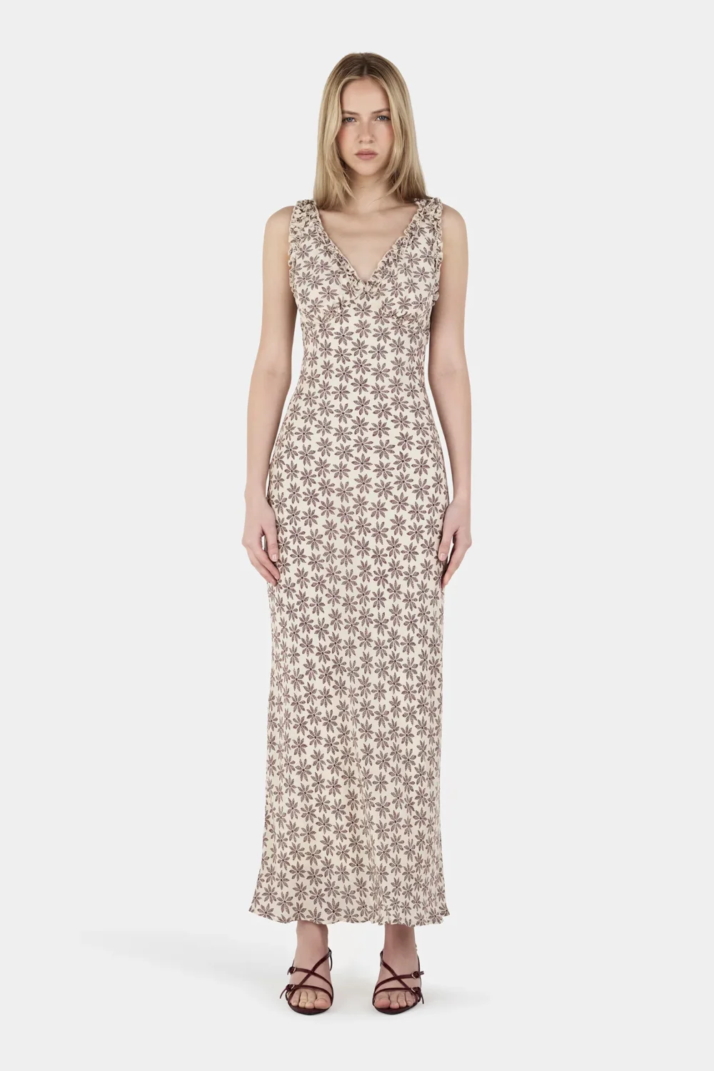 Bella Dress Daisy Dot Butter