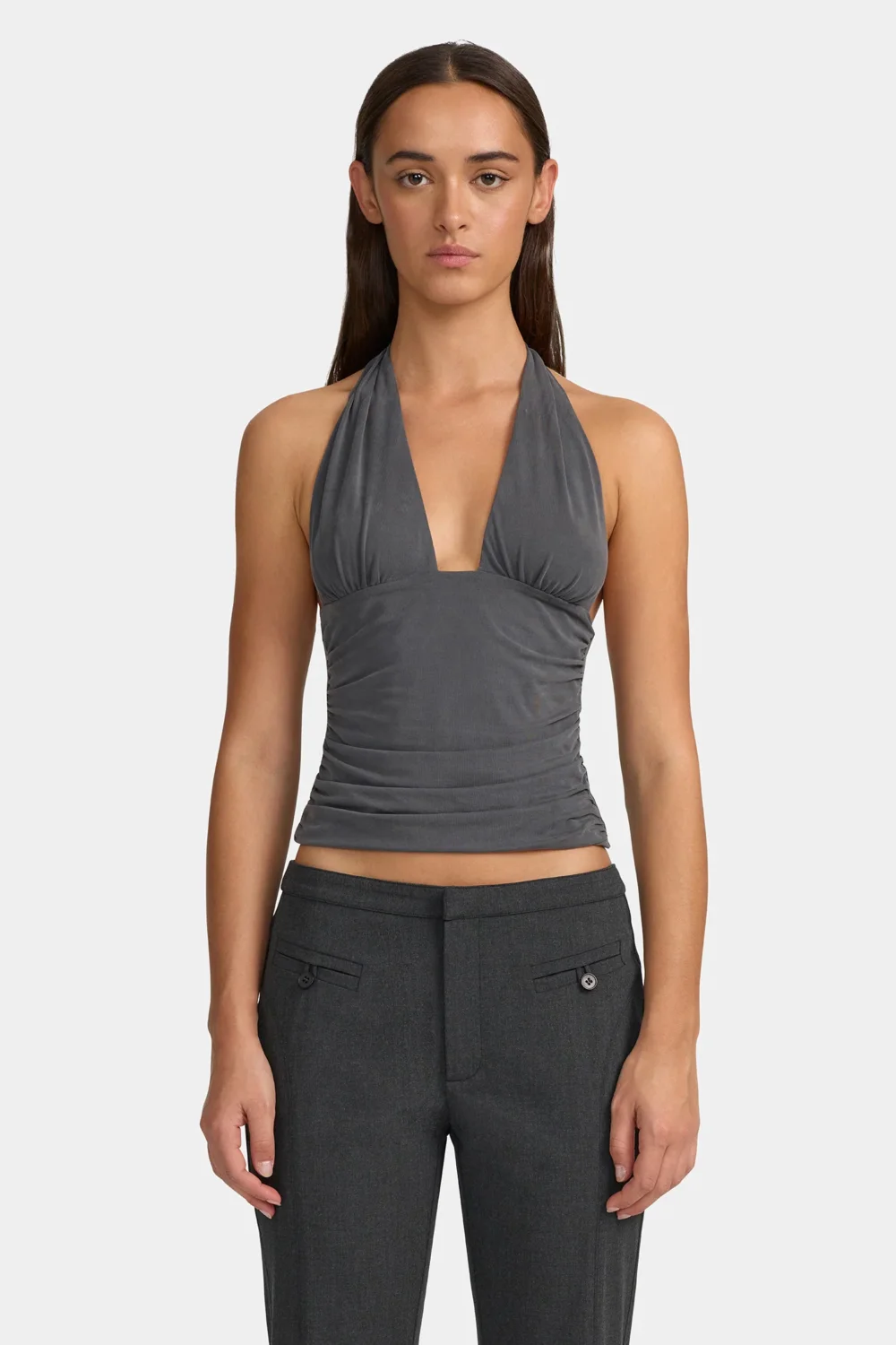 Arlo Halter Top Charcoal