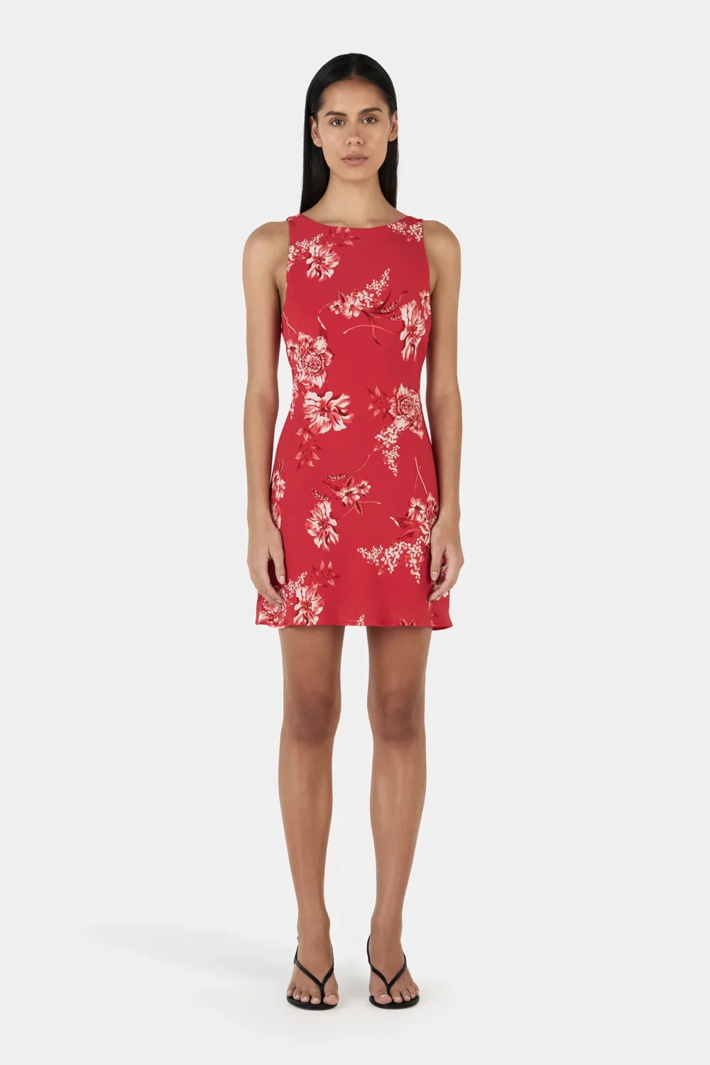 Tori Mini Dress Fire Bloom