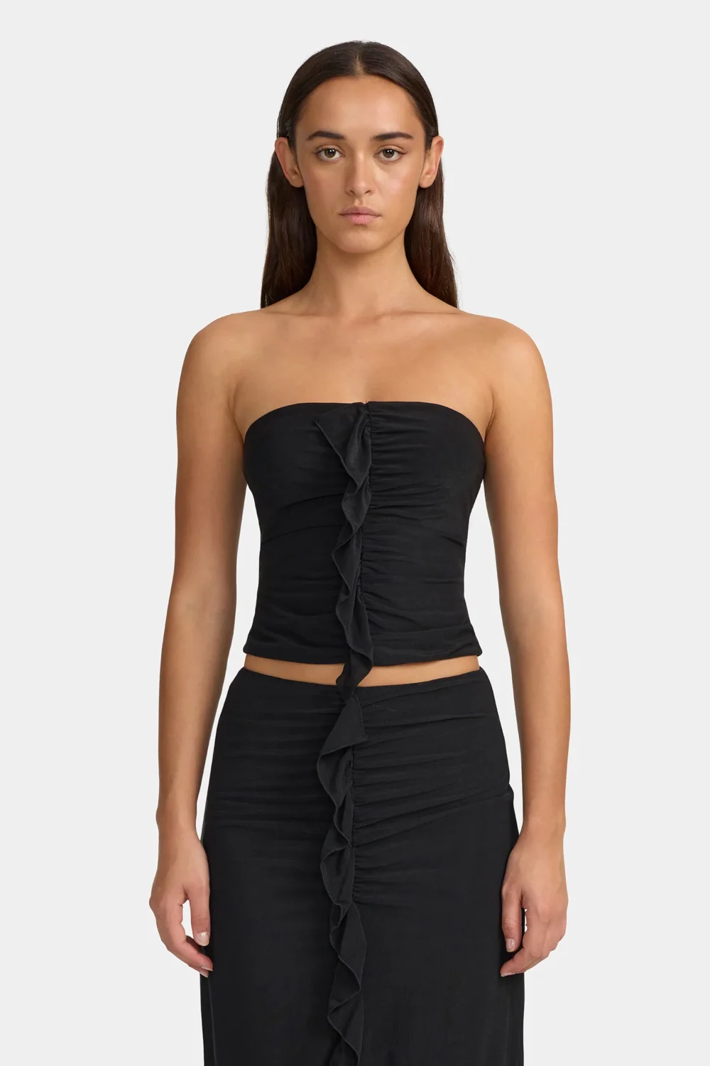 Claudia Strapless Top Black