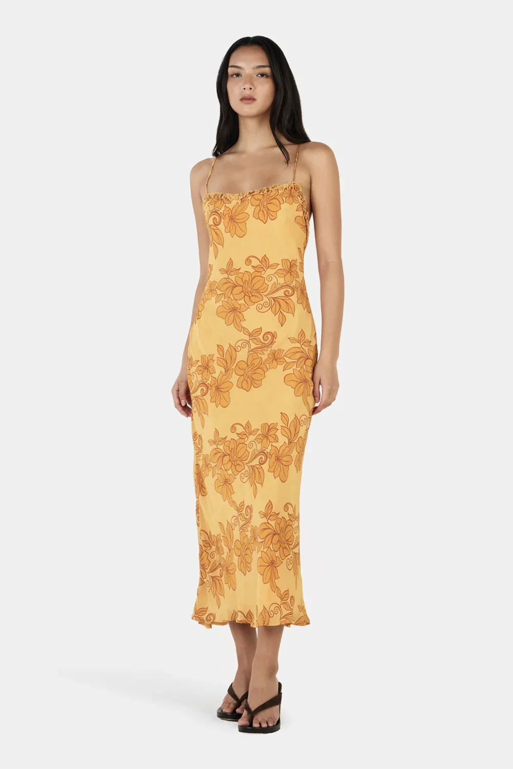 Samantha Midi Dress Rolling Waves Mango - 4
