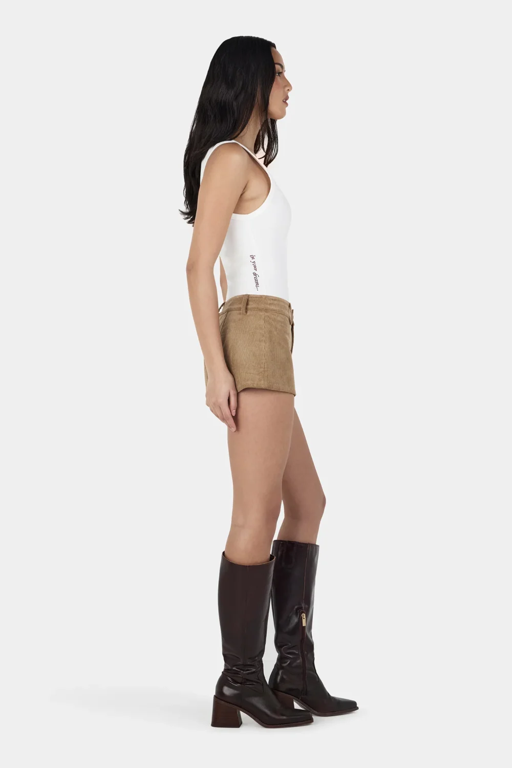 Ayla Logo Tank Ivory - 4