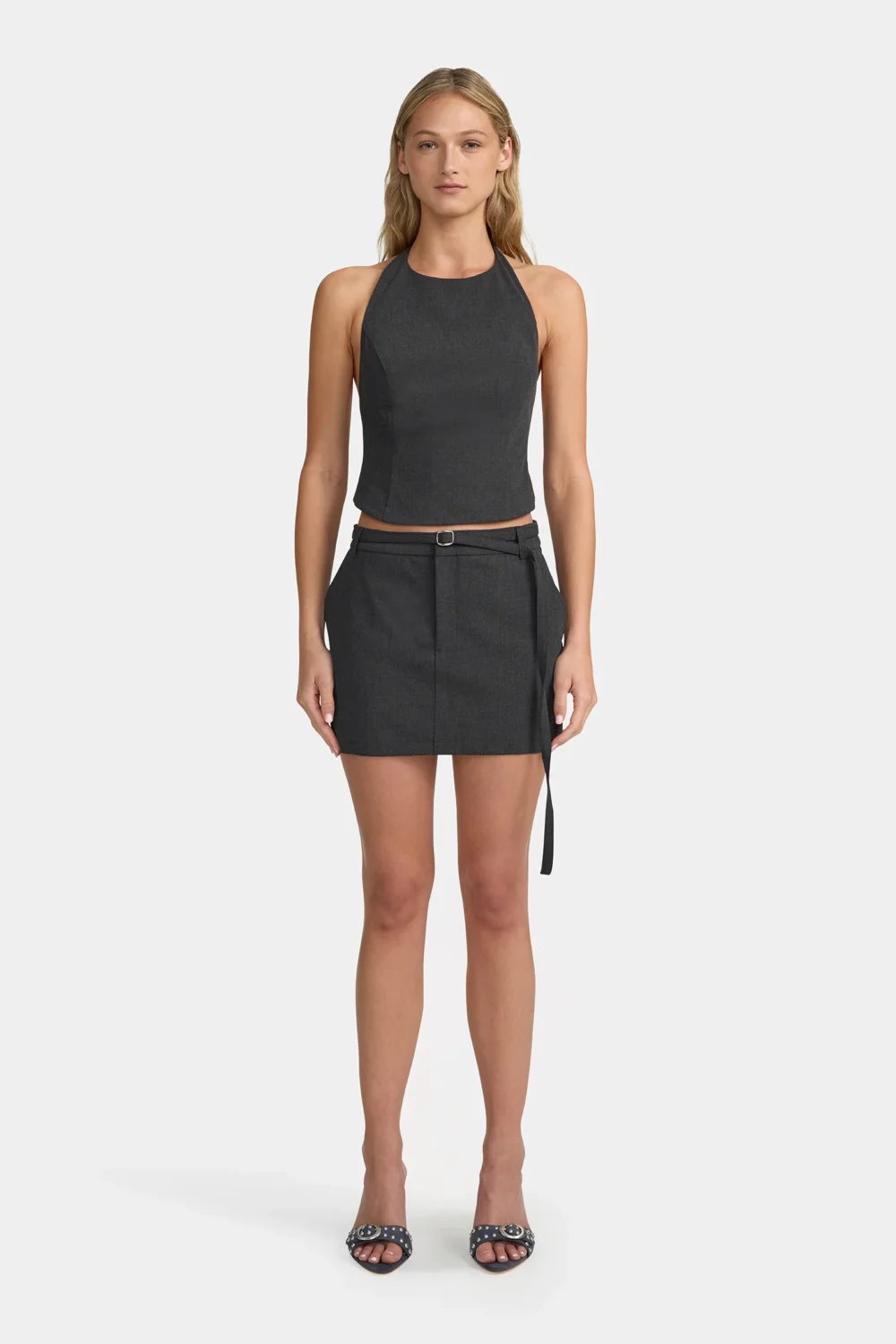 Gabe Mini Skirt Graphite