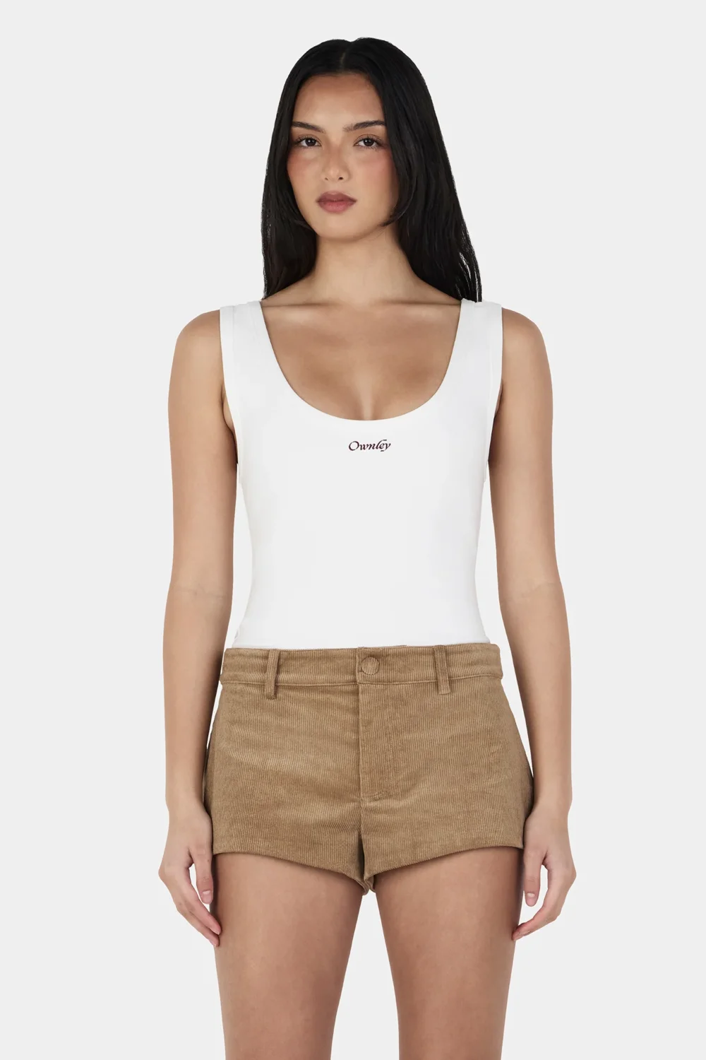 Ayla Logo Tank Ivory