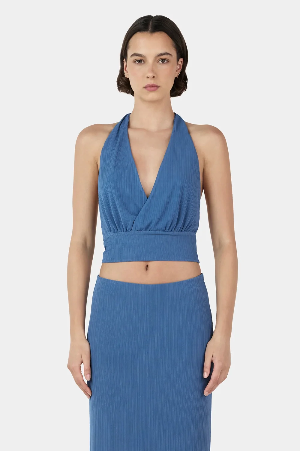 Kiana Halter Top Marina Blue