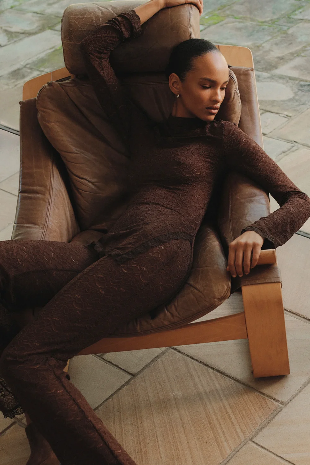 Clive Long Sleeve Top Chocolate - 2