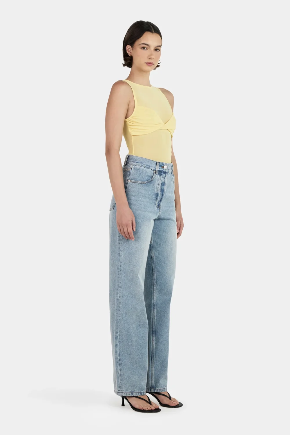 Halsey Mesh Top Lemon - 3