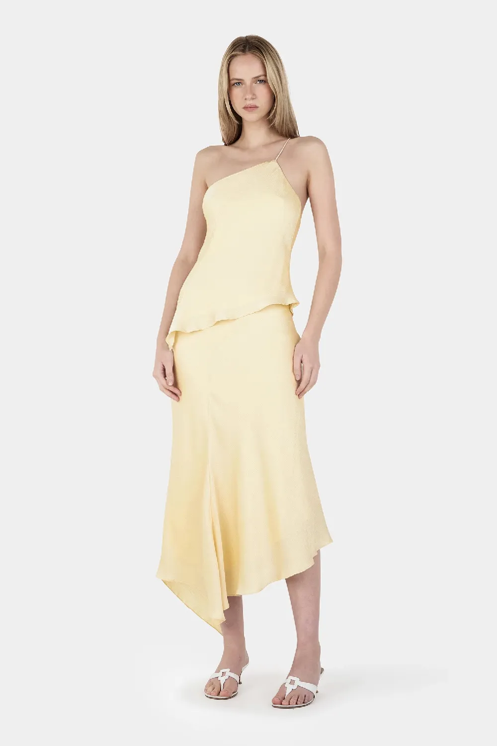 Jazzie Asym Skirt Butter - 2