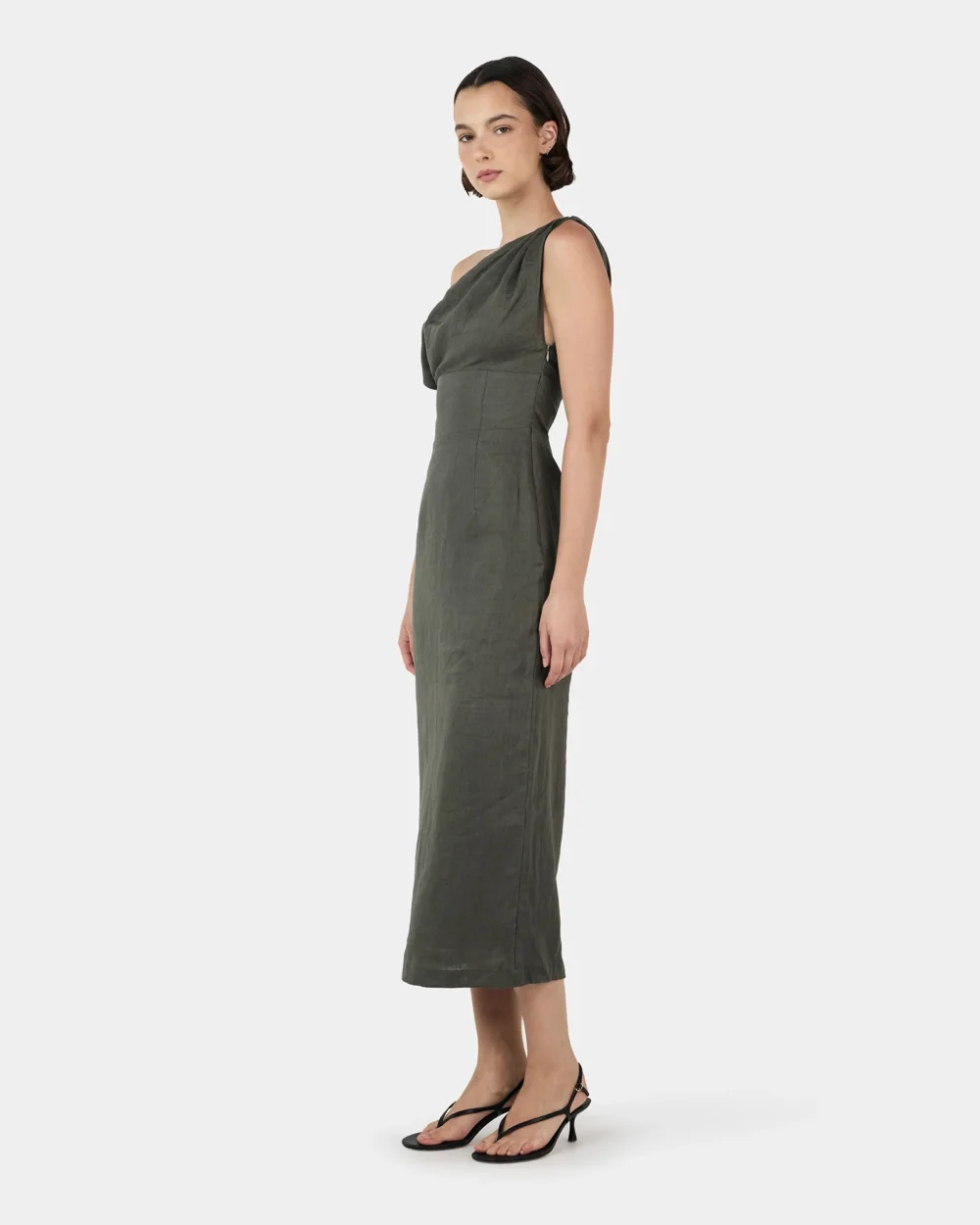 Morgan Midi Dress Moss - 4