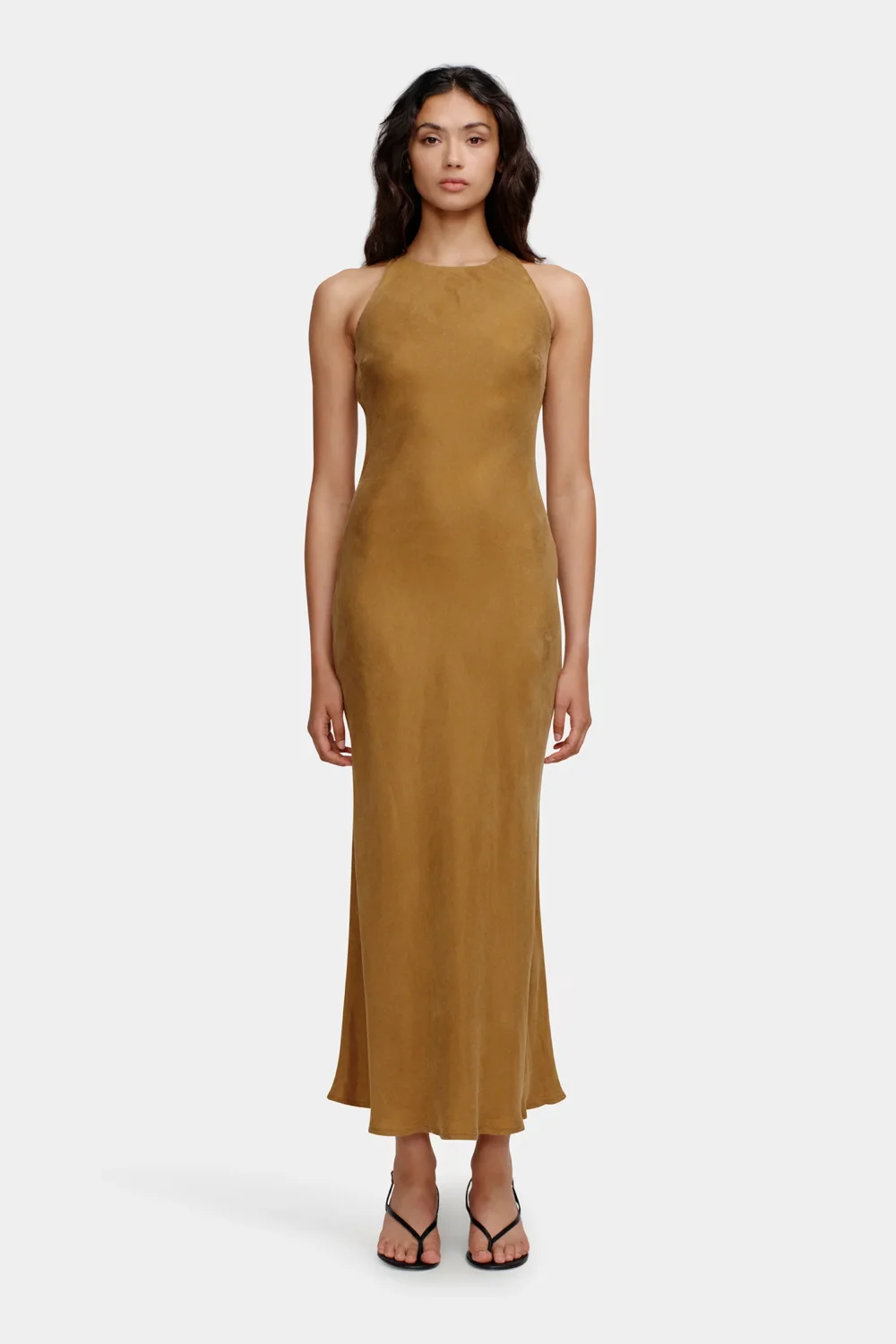 Sienna Slip Dress Caramel