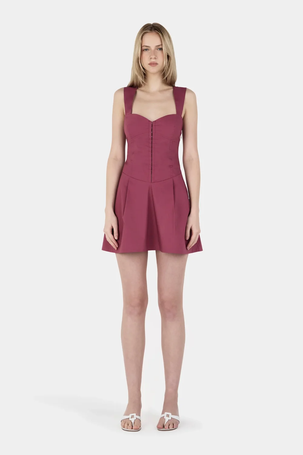 Adeline Mini Dress Raspberry