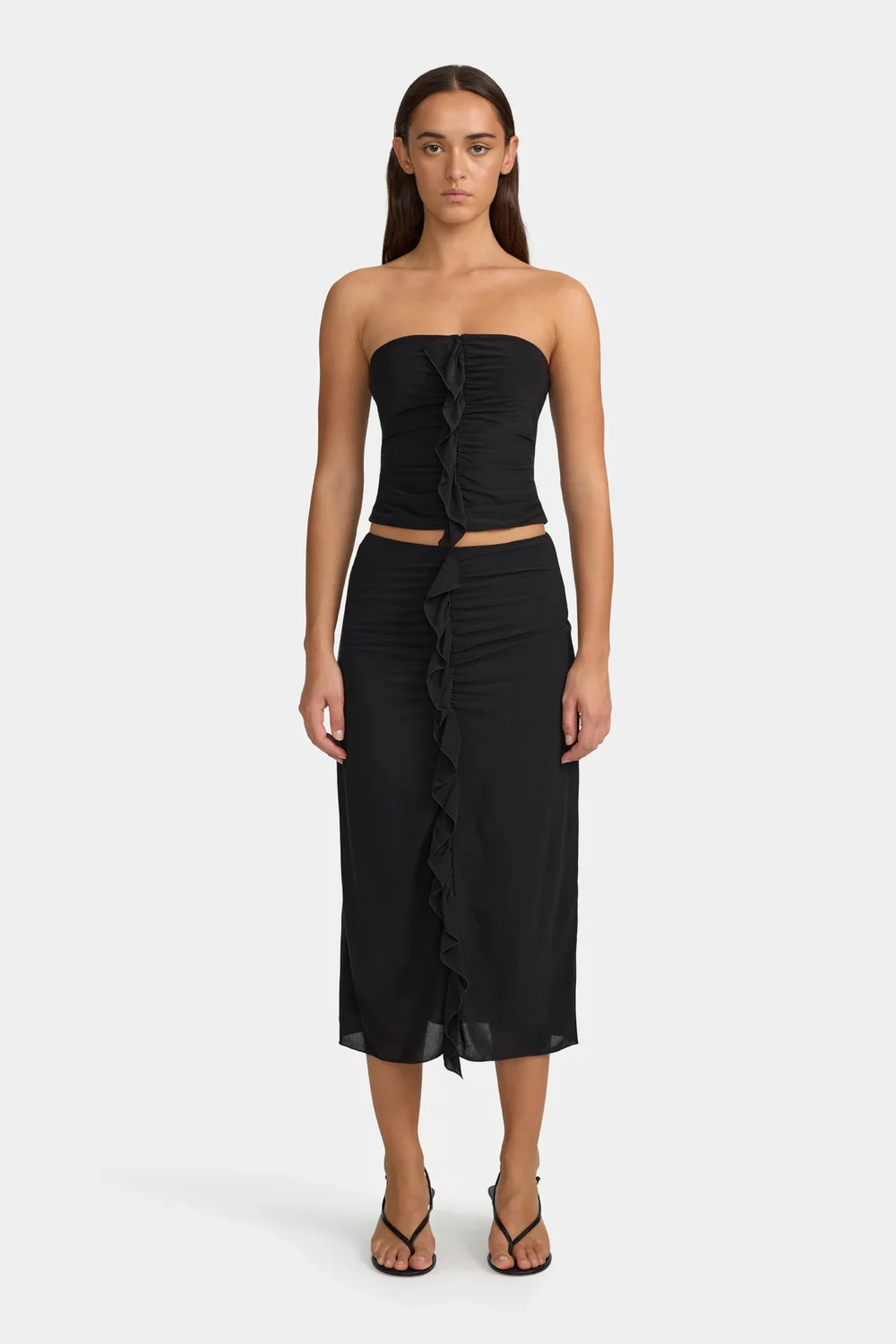 Leura Midi Skirt Black