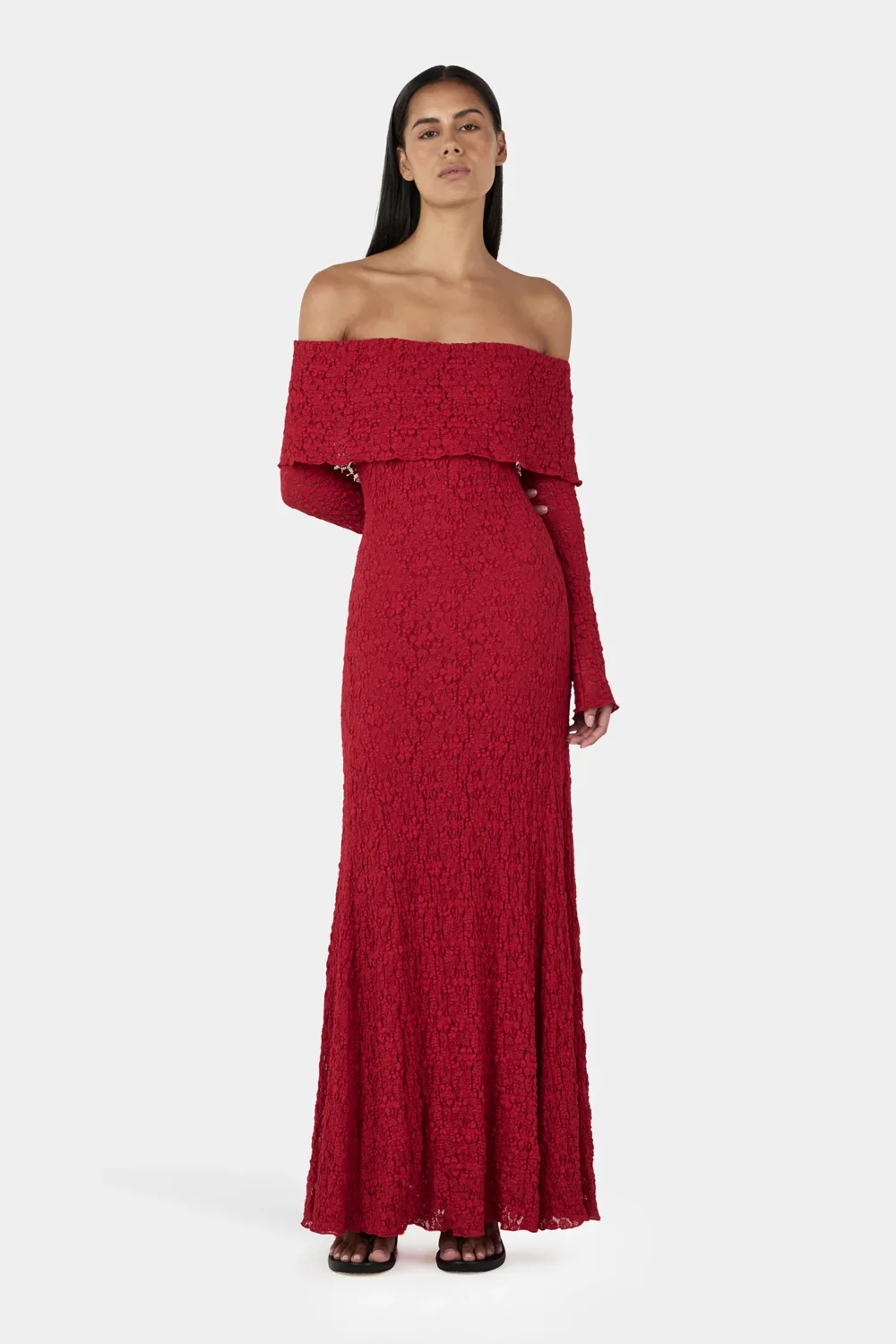 Alba Maxi Dress Tango Red - 3