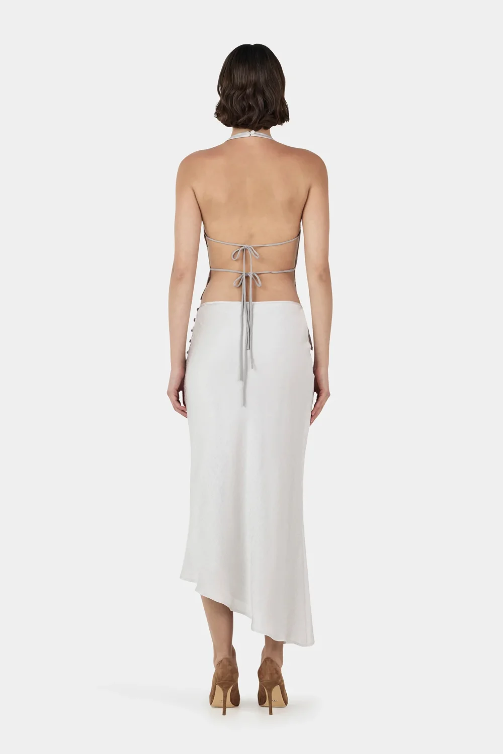Lucie Asym Skirt Silver - 2
