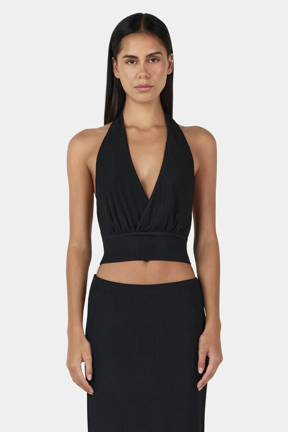 Kiana Halter Top Black